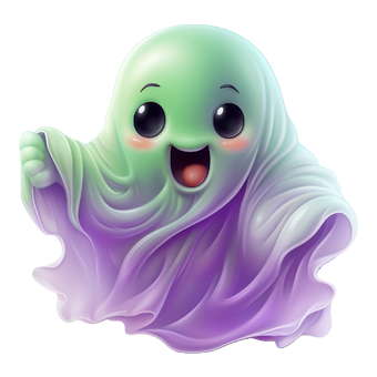 Halloween nap, sznes szellem.