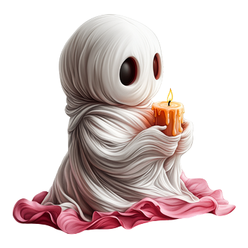 Halloween nap, gyertys szellem.