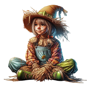 Hallowen nap szalmababa lny, madrijeszt.