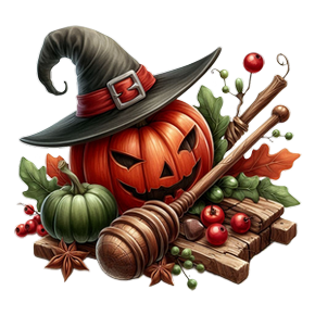 Halloween nap, faragott tklmps dekorci.