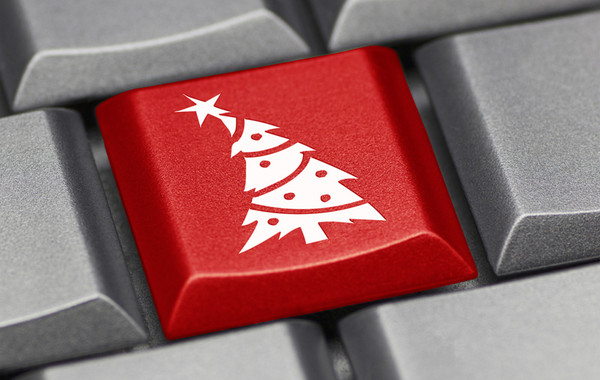 Piros karcsonyfa billentyn computer zseninek.